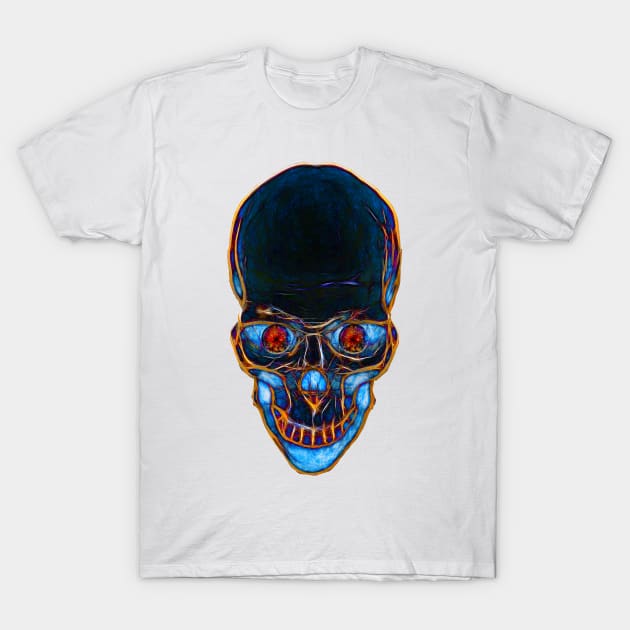 Alien Skull T-Shirt by crunchysqueak